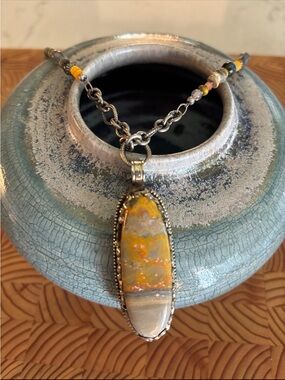 Bracelet + Necklace by Anne Vaughan - Bumblebee Jasper